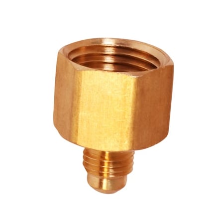 3/8 Flare X 3/4 FIP Reducing Adapter Pipe Fitting; Brass